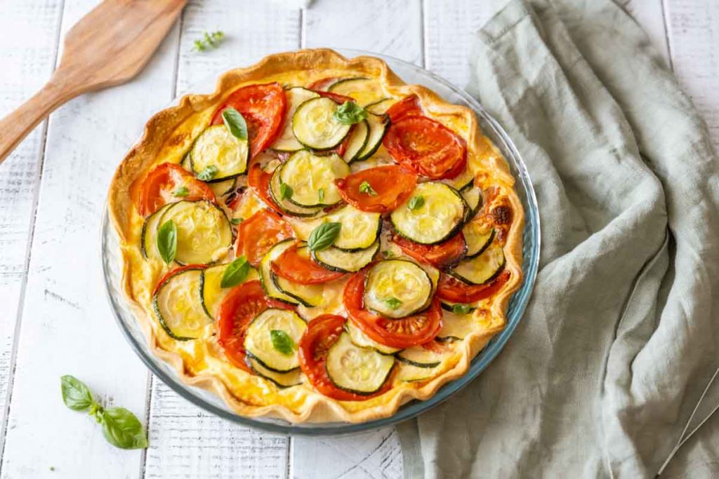 Tarte à la courgette et à la tomate : la recette - La Tarte