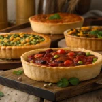tartes végétariennes aux légumineuses